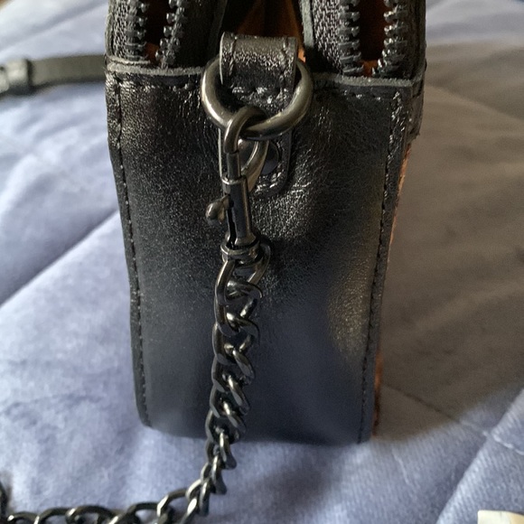 Patricia Nash Chambery Leather & Python Calf Hair Crossbody - Picture 7 of 7